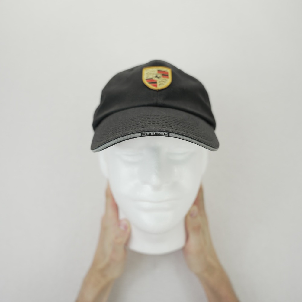 Porsche Design Drivers Selection Black Crest Baseball Cap Hat WAP 080 001 17